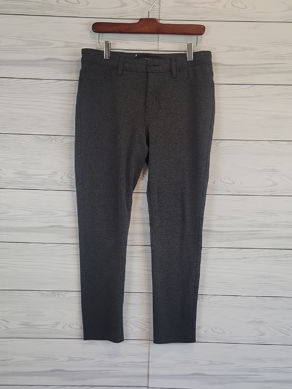 Calvin Klein  Dark Gray Slim Fit Dress Pants Womens Size 12